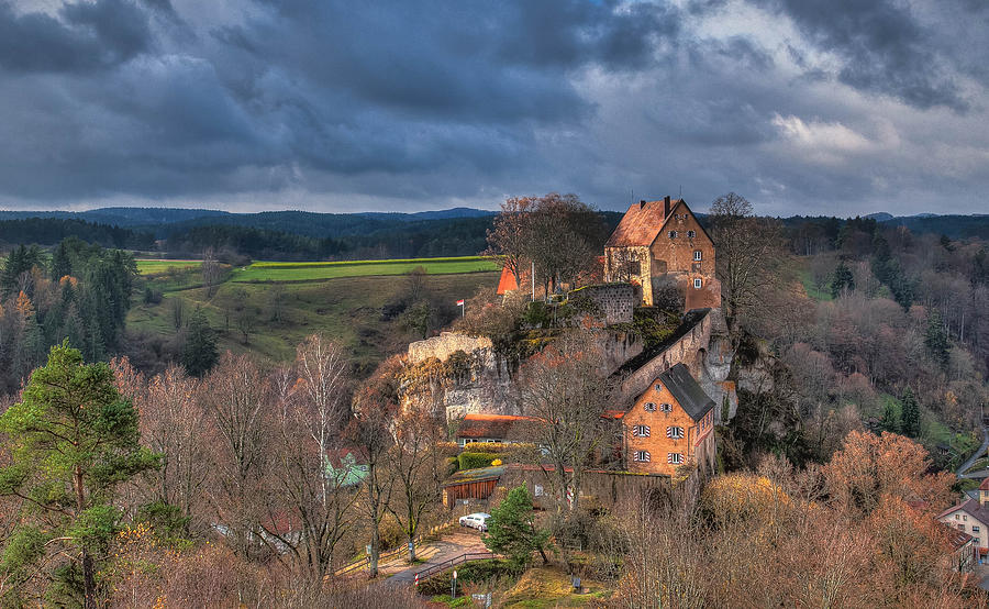 Pottenstein Castle Photograph by Shirley Radabaugh