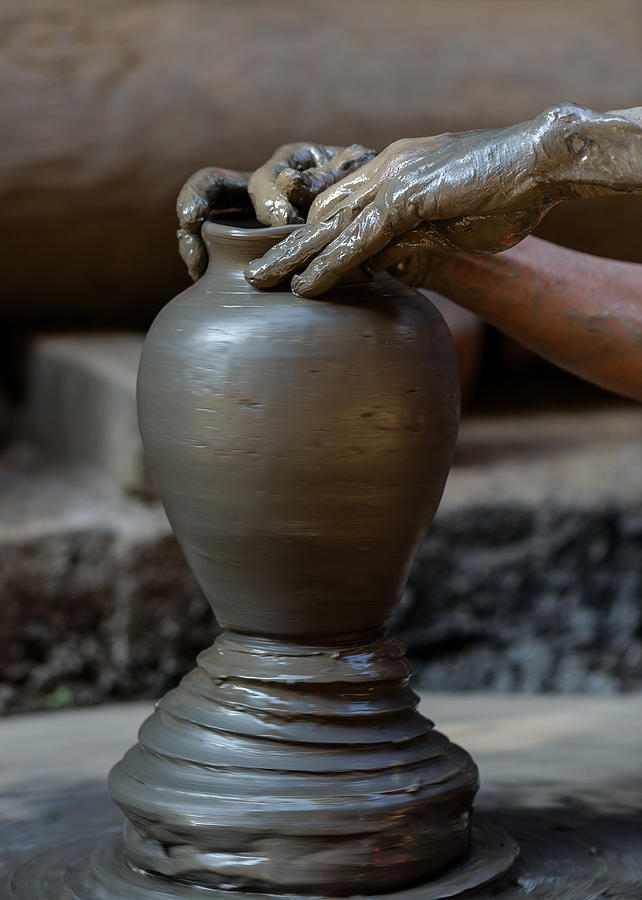 Bhaktapur Photograph - Potter at work by Dutourdumonde Photography