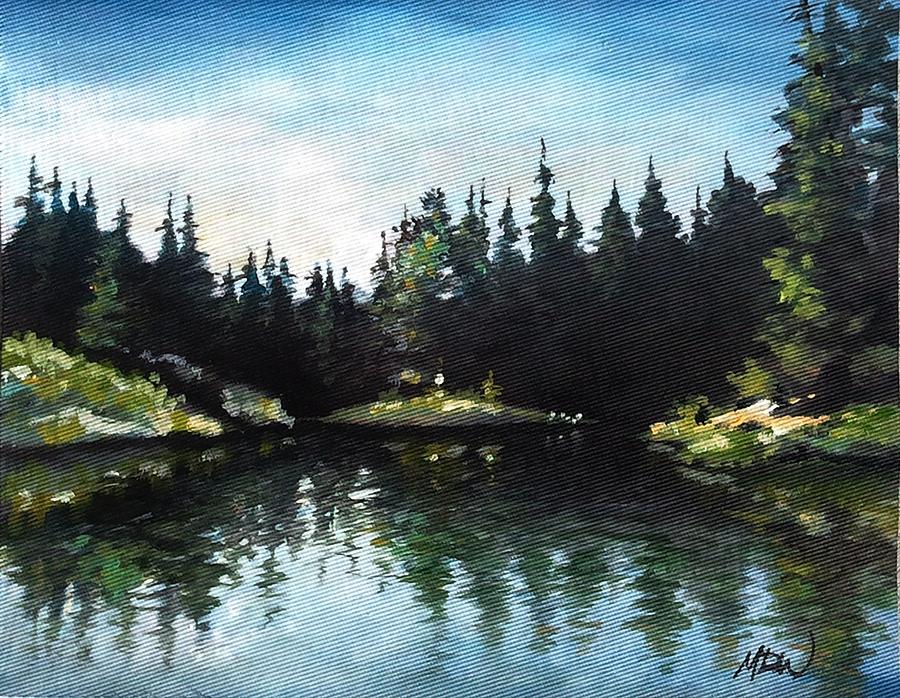 Potters Ponds Painting by Mike Worthen