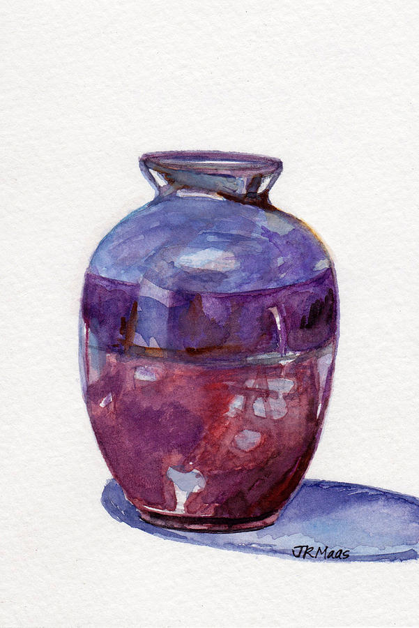 Potters Pot Painting by Julie Maas