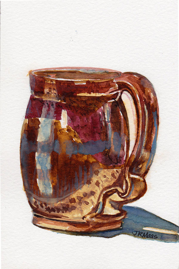 Pottery Coffee Cup Painting by Julie Maas