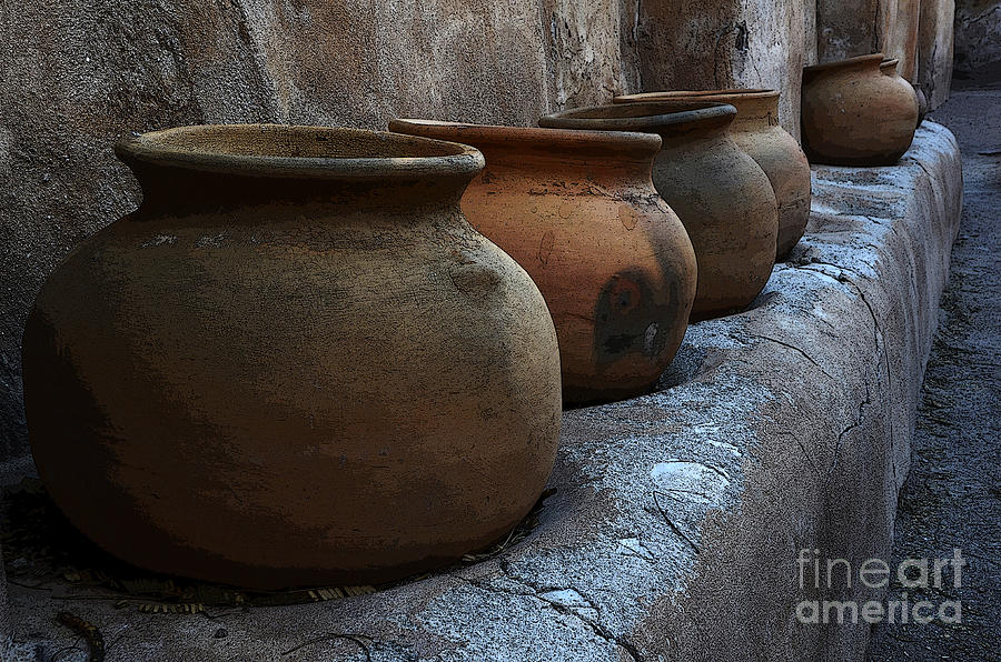 Architecture Photograph - Pottery Mission San Jose De Tumacacori by Bob Christopher