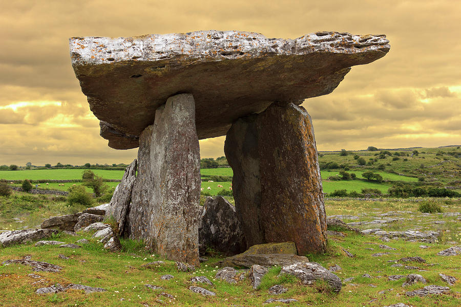 Architecture Photograph - Poulnabrone Dolmen by Tom Norring