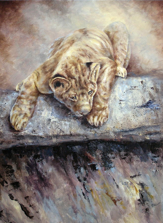 Pounce Painting by Mary McCullah