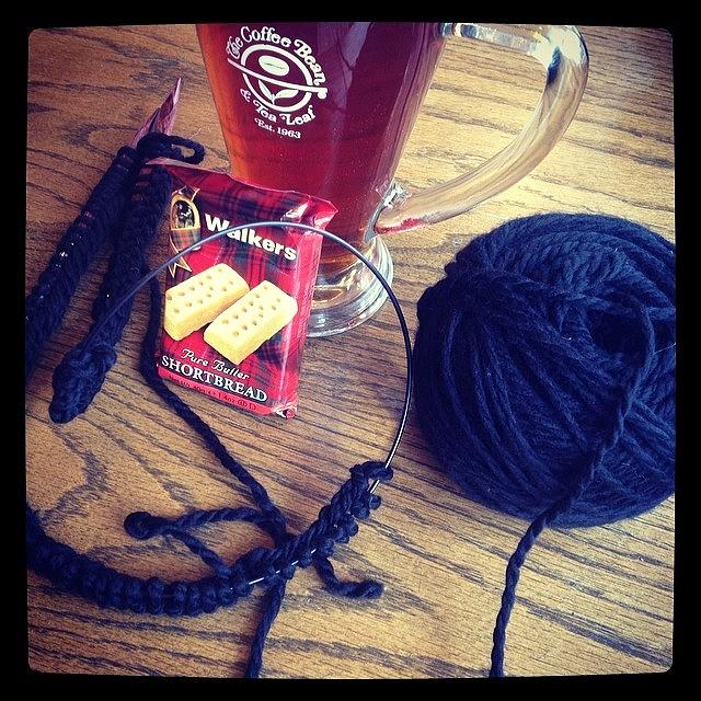 Winning Photograph - Pouring Rain, Knitting, Hot Tea And by Lacie Vasquez