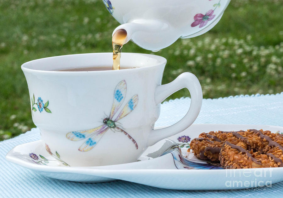 Copyright Owner Photograph - Pouring Tea by Iris Richardson