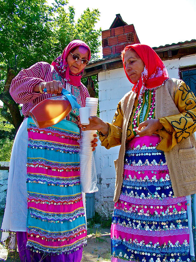 Pouring Wine for Guests in Demircidere Koyu in Kozak-Turkey Photograph by Ruth Hager