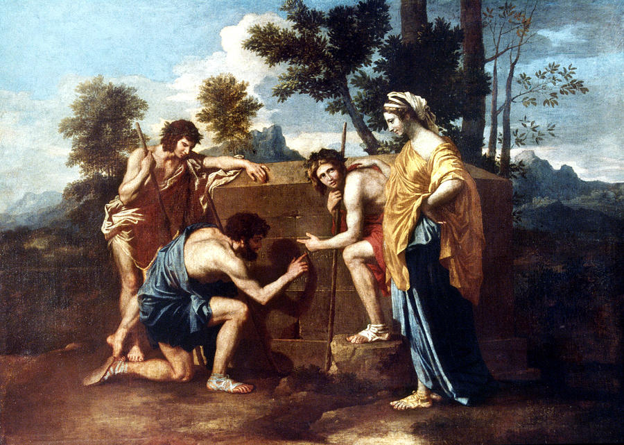 Poussin Shepherds Painting by Granger