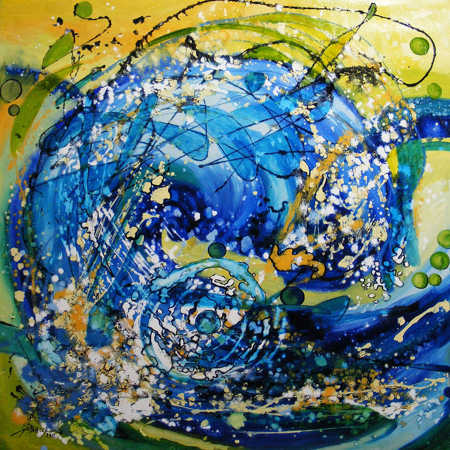 Povestea unui val Painting by Elena Bissinger