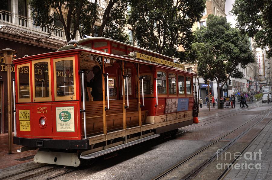 Powell and Market Cable Car Photograph by David Bearden