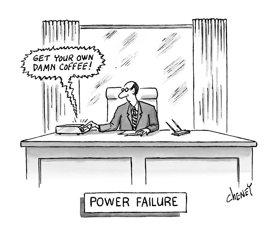 Power Failure Drawing by Tom Cheney