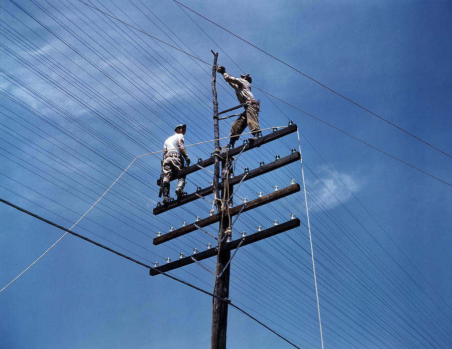 power-line-workers-1942-photograph-by-granger-fine-art-america