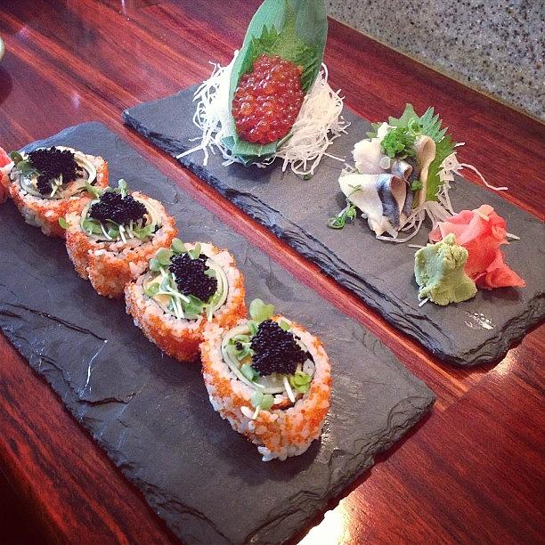 Sushi Photograph - Power Mother Daughter Lunch.  Yum #sushi by Nadia S