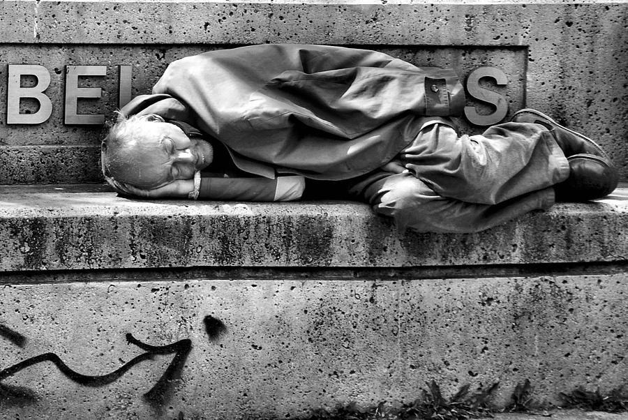 Street Life Photograph - Power Nap by Andrea Kollo