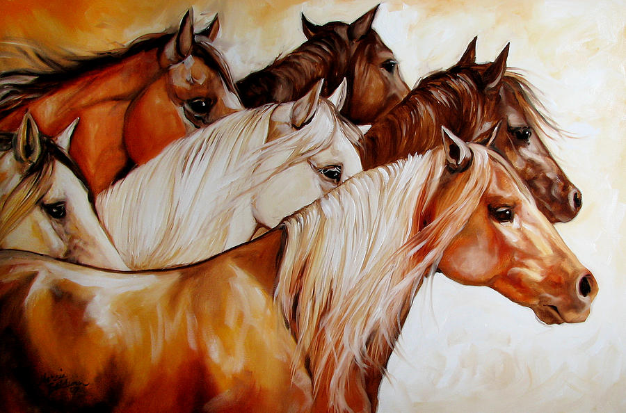 POWER of SIX Painting by Marcia Baldwin