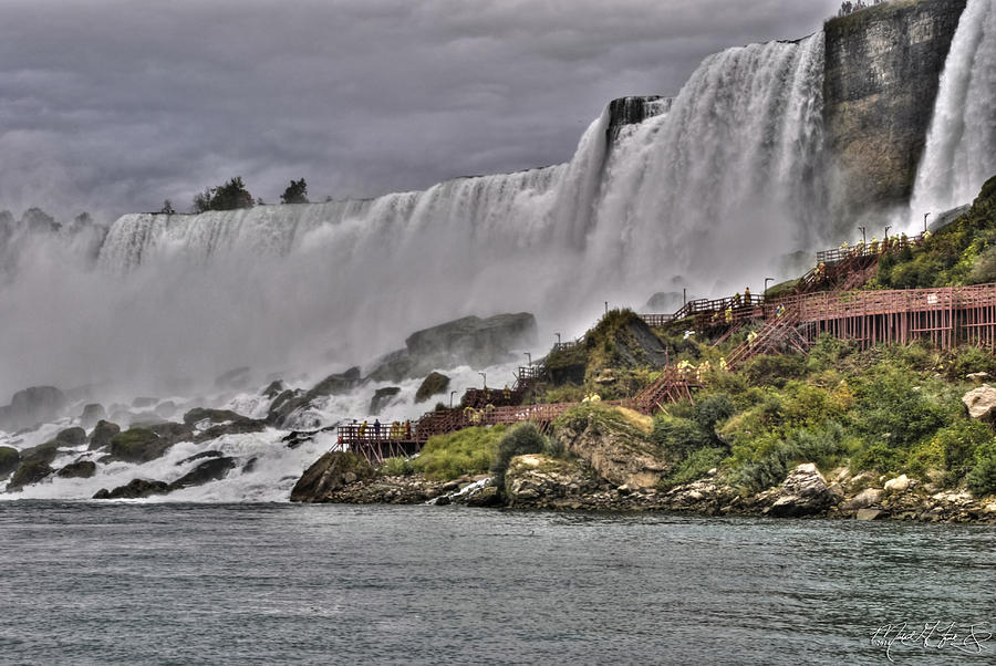 Waterfall Photograph - Power of The Mighty Niagara Falls  by Michael Frank Jr