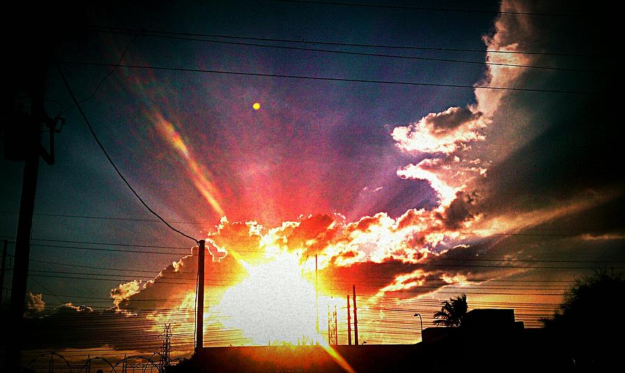 Sun Set Photograph - Power of the Sun  by Santana Wilson