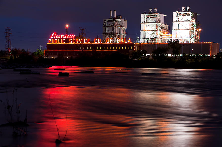 Tulsa Photograph - Power on the River - Tulsa Oklahoma by Gregory Ballos