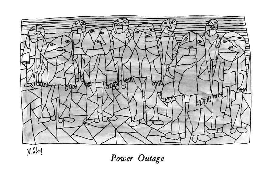 Power Outage Drawing by William Steig