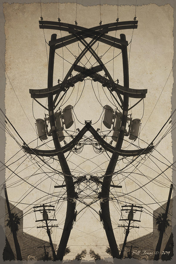 Electric Lines Photograph - Powerlines II by Bill Jonas