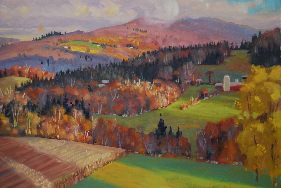 Pownel Vermont Painting by Len Stomski