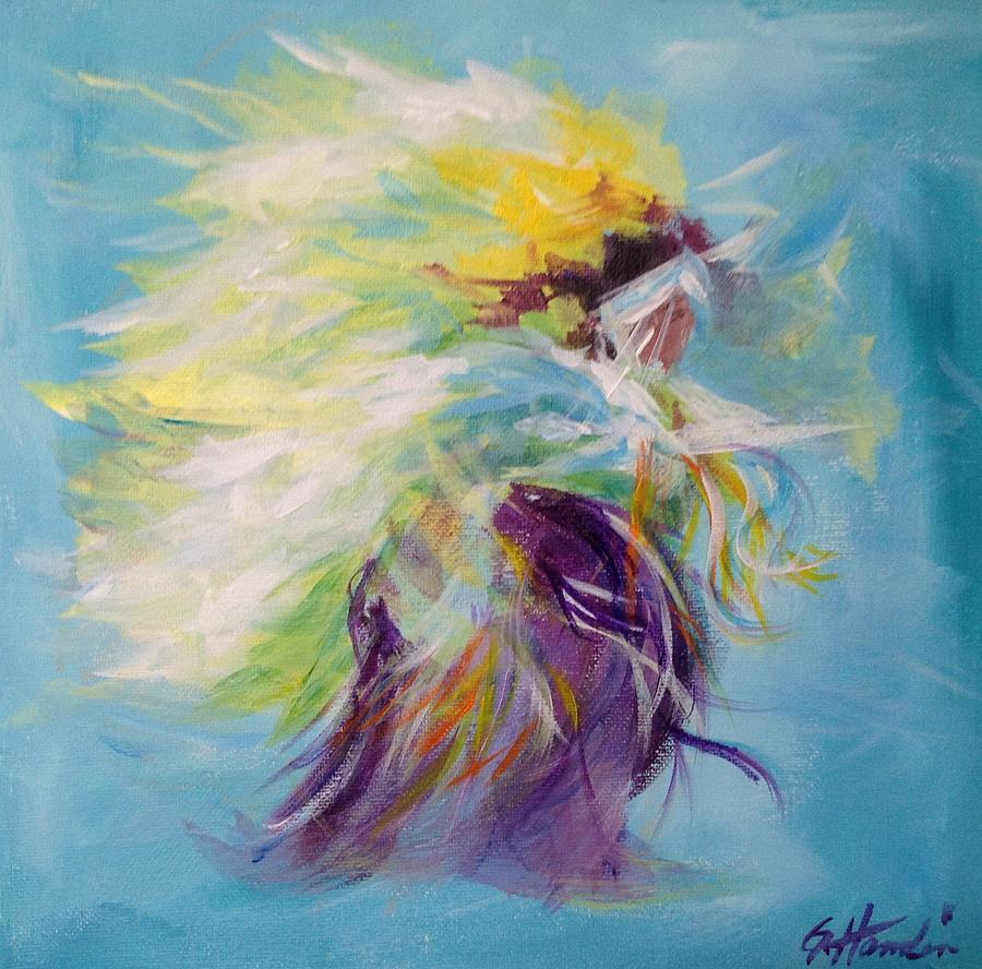 Powwow #1 Painting by Gloria Hamlin - Fine Art America