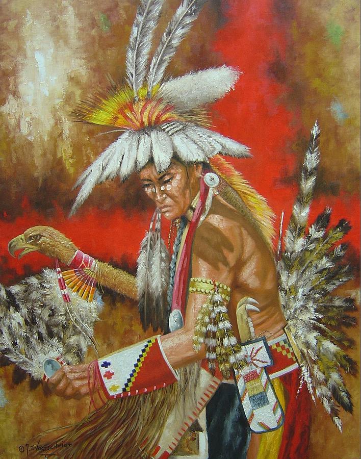 Powwow Power Painting by Jeroem Vogschmidt