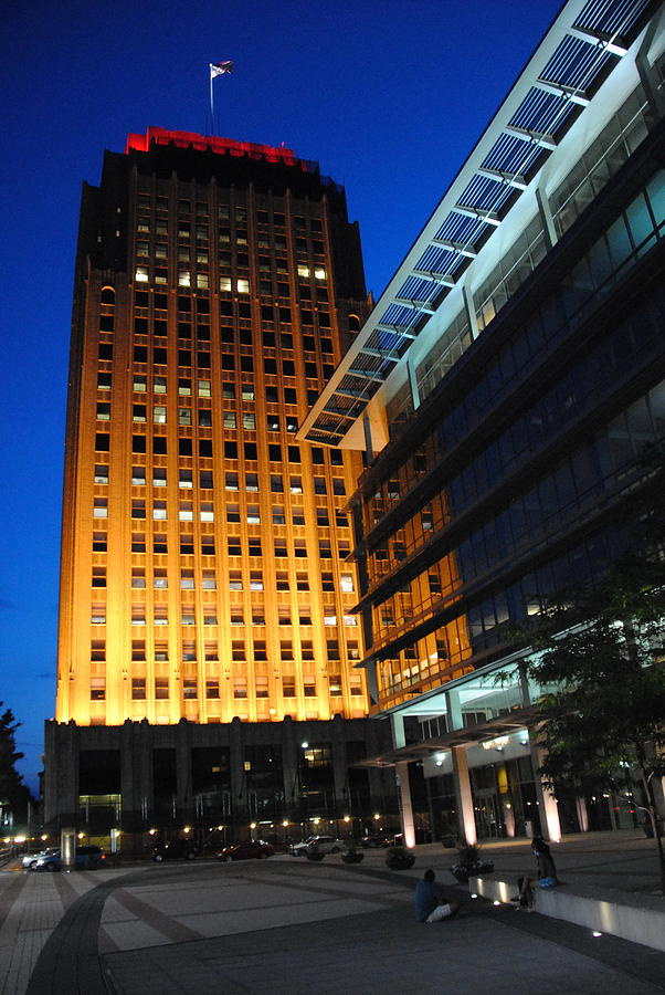 PPL Corporate Plaza - Allentown PA Tall View Photograph by Jacqueline M Lewis
