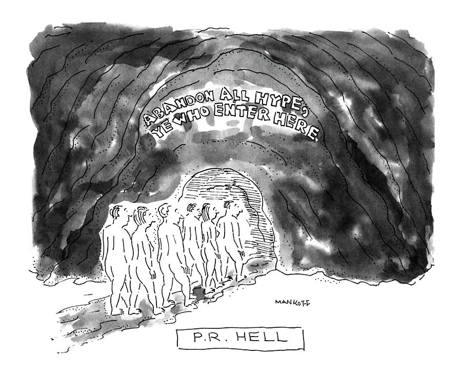 Book Drawing - Pr Hell by Robert Mankoff