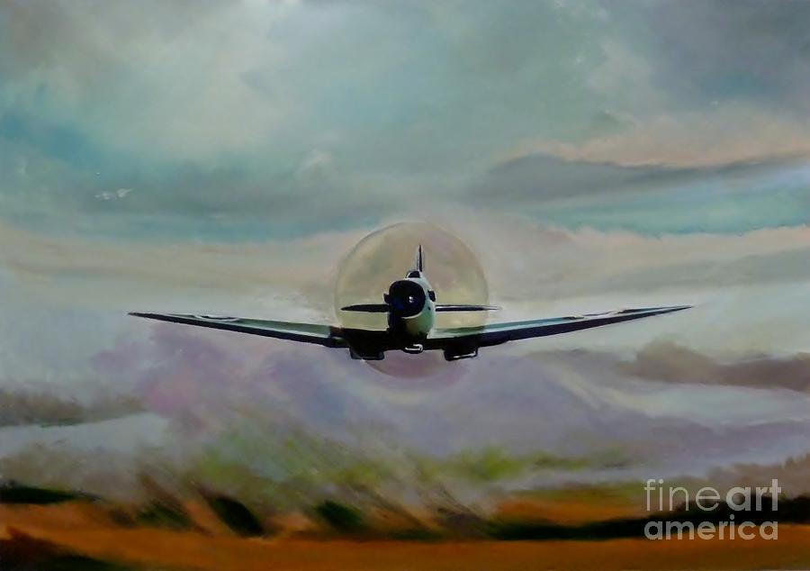 PR photo reconnaissance  Painting by Terence R Rogers