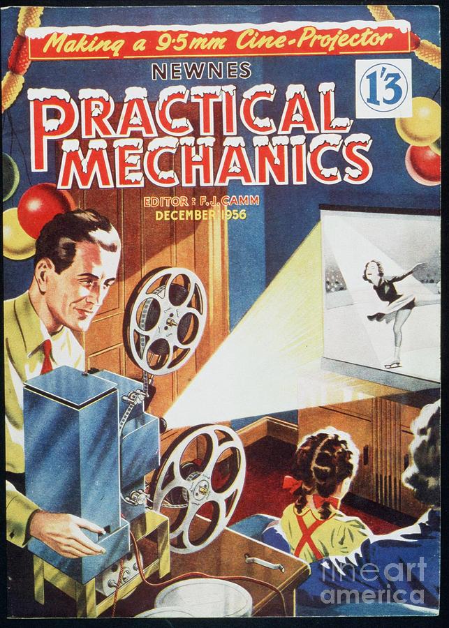 Movie Drawing - Practical Mechanics 1950s Uk Cine Film by The Advertising Archives