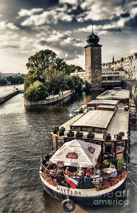 Prague - Boat Photograph by Justyna Jaszke JBJart