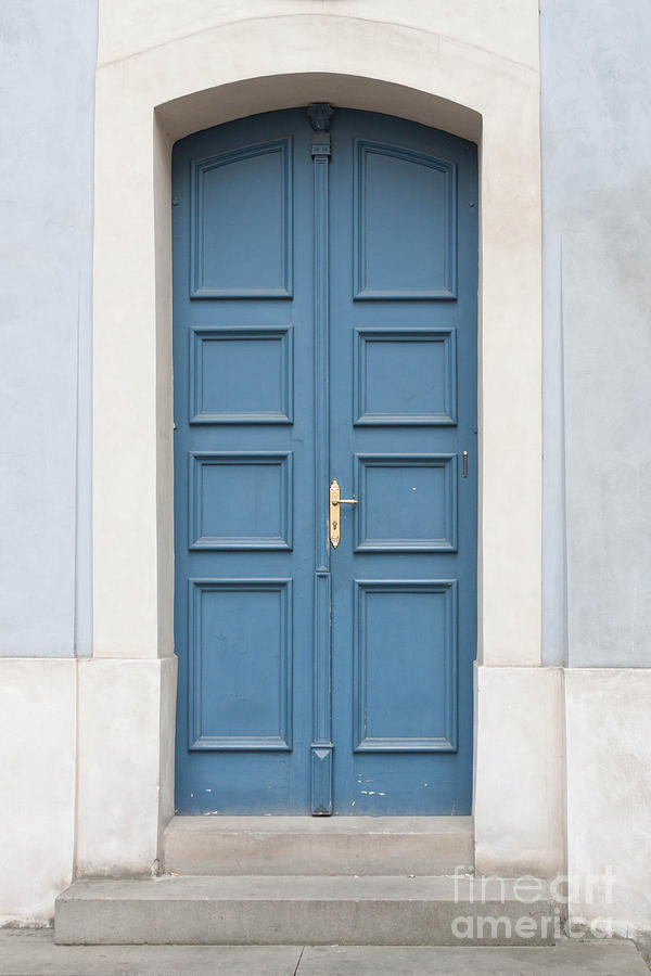 Prague Blue Door Photograph by Thomas Marchessault