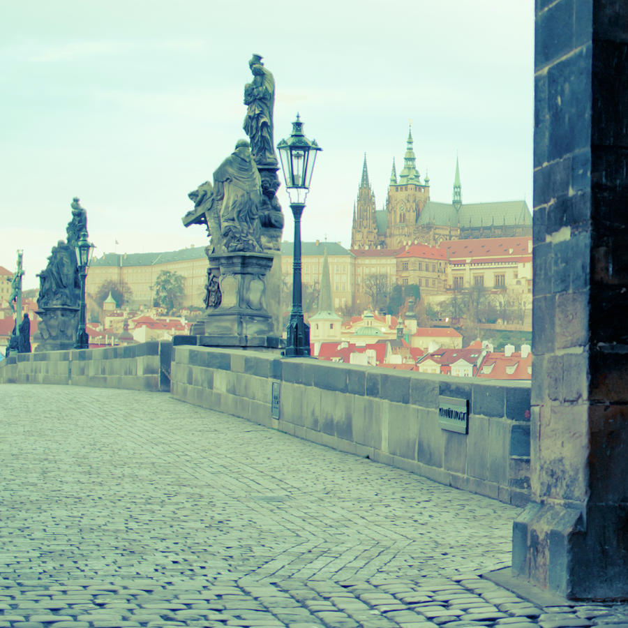Prague Castle From Charles Bridge Photograph by G.g.bruno