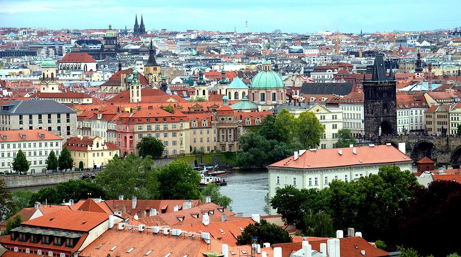 Prague Cityscape Photograph by Caroline Stella