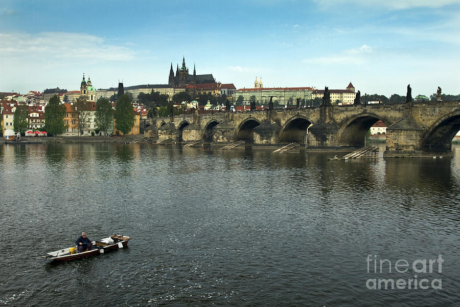 Bridge Photograph - Prague by Gunnar Orn Arnason