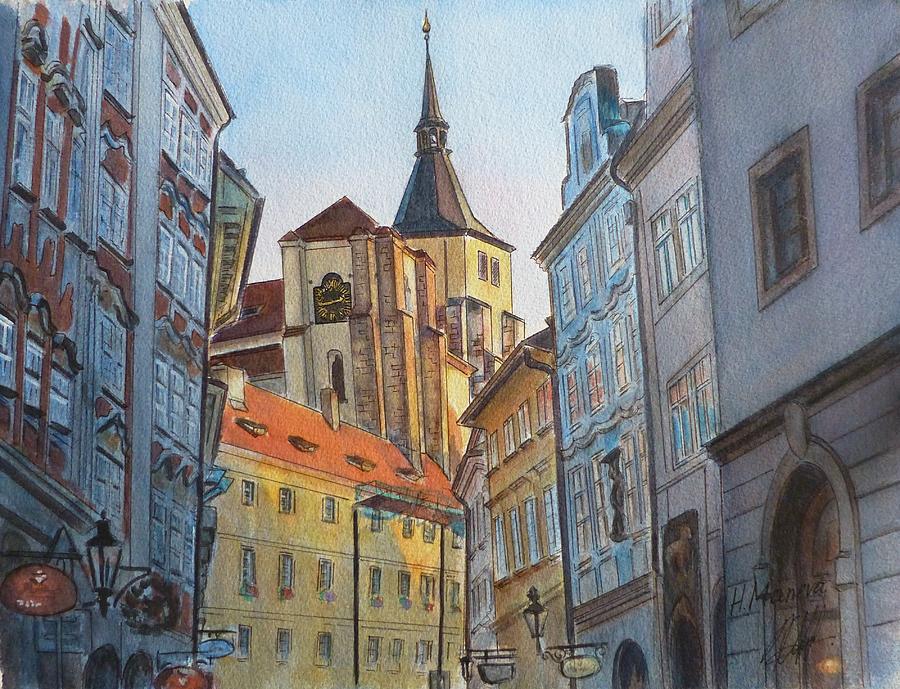 Prague Painting by Henrieta Maneva