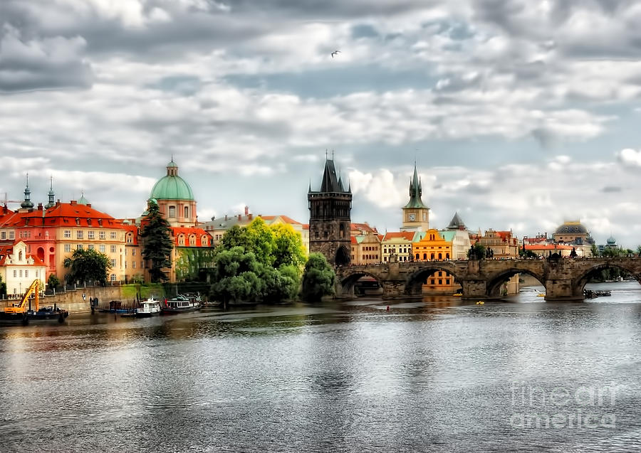 Prague panorame Photograph by Justyna Jaszke JBJart