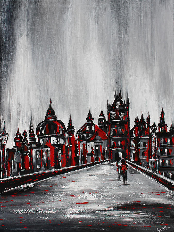 Prague Painting - Prague Nights by Nandita Albright