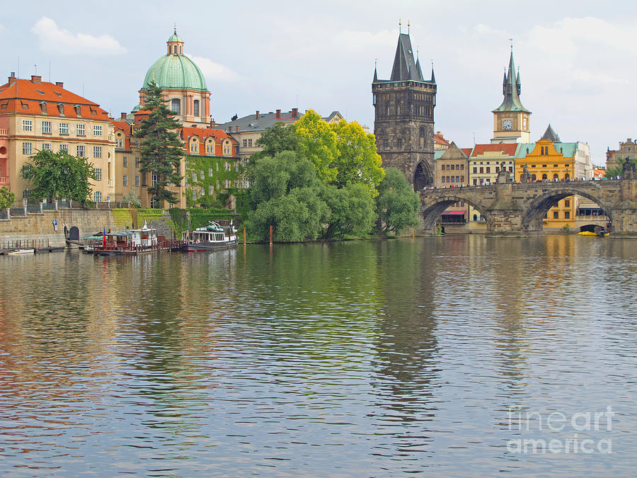 Prague Reflected Photograph by Ann Horn