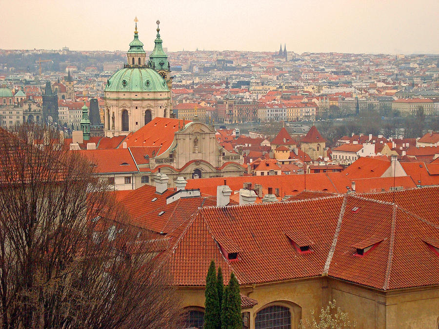Prague Rooftops Photograph by David Rucker