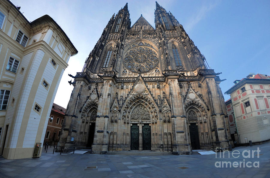 Castle Photograph - Prague St.vitus Cathedral - 15 by Gregory Dyer