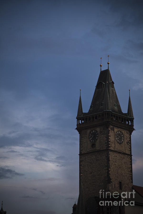 Prague Tower Photograph by Maria Heyens