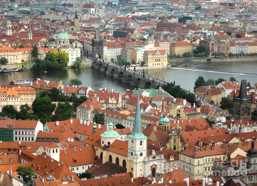 Prague - View from Castle tower - 06 Photograph by Gregory Dyer | Fine ...