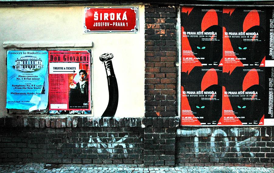 Prague Wall Photograph by Steven Richman