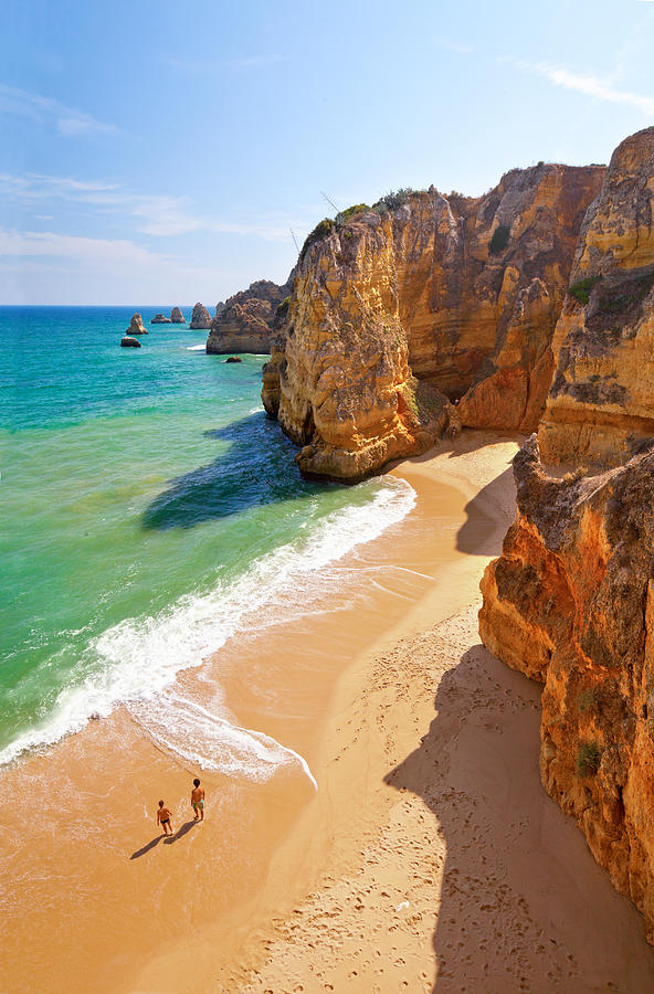 Praia Dona Ana Portugal Photograph by M Swiet Productions