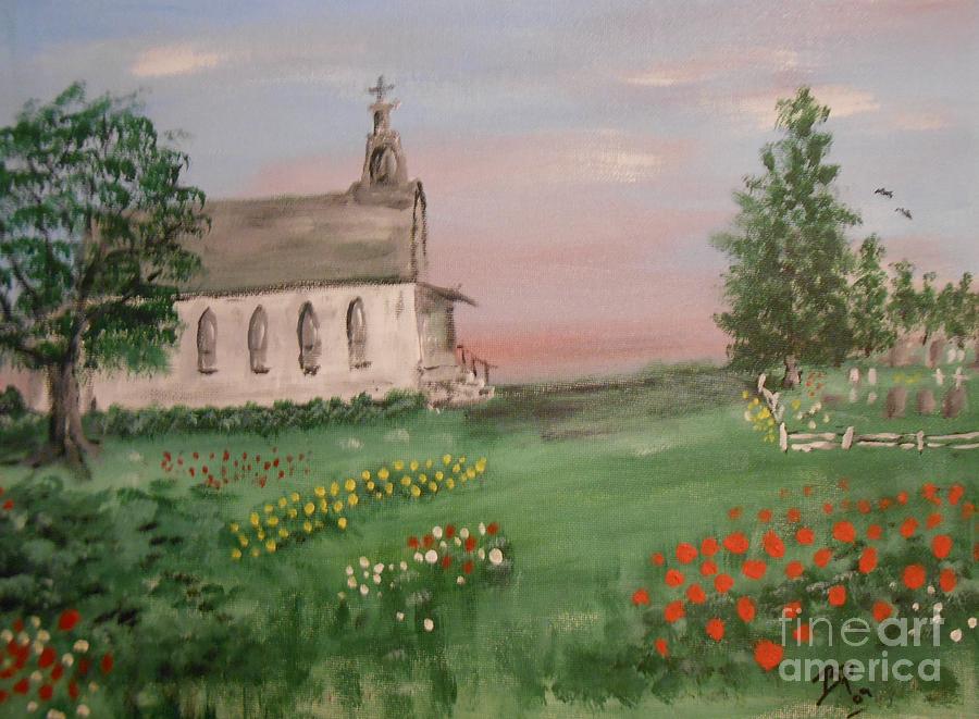 Prairie Church Painting by Brian Peterson - Fine Art America