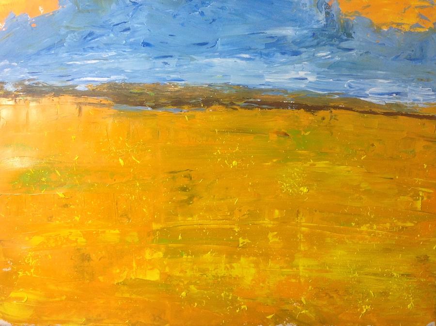 Prairie Field -  Autumn Abstarct Painting by Desmond Raymond