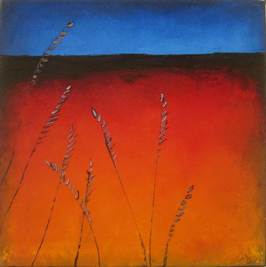 Prairie Grass 1 Painting by Carolyn Doe