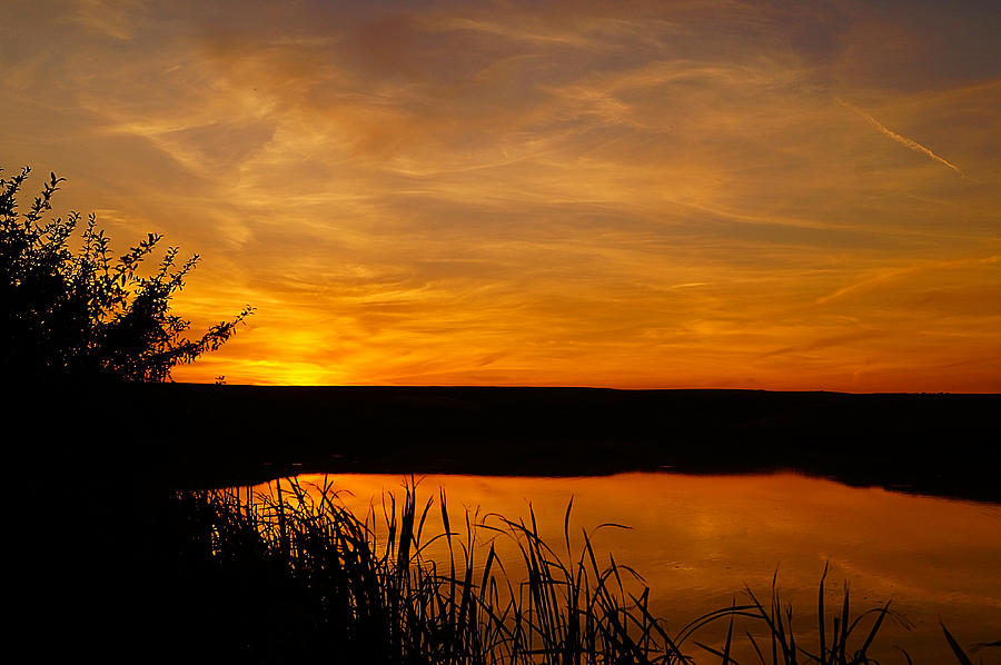 Prairie Harvest Sunset Photograph by Blair Wainman